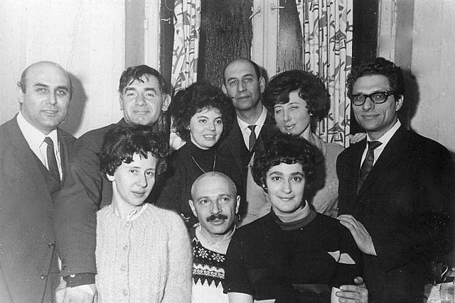 Nomi Drabkina, Lev Shenkar, Yelena Polsky, Leonid Libkovsky, Mara Balashinskaya, David Drabkin, Sonya Polsky (Moscow 1969)