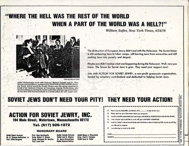 Soviet Jews Don’t Need Your Pity: They Need Your Action