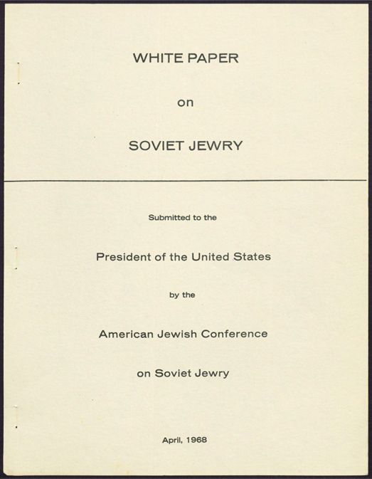 White Paper on Soviet Jewry, April 1968