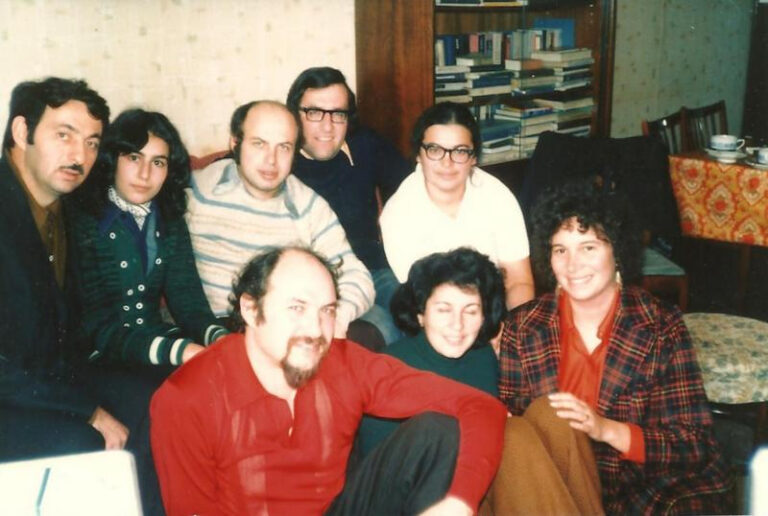 Yuri Berkovsky poz; Rita Beilin, Anatoly Sharansky, Leonid Volvovsky, Ida Nudel, Yosef Beilin, Dina Beilin, Enid Wurtman